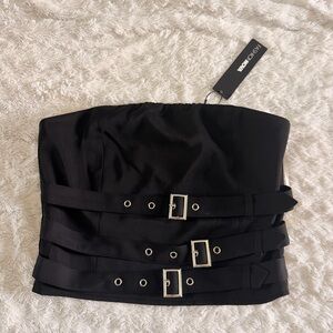 New fashion nova belt bustier size M